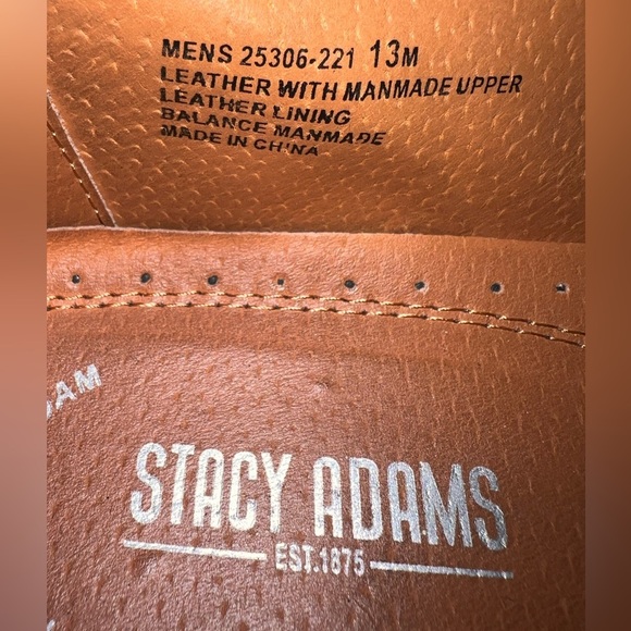 Stacy Adams‎ flash two tone wingtip dress shoes in brown main image 8